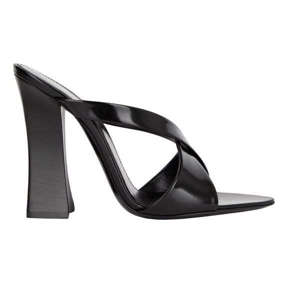 Saint Laurent Eva Mules Black - NWT - Picture 1 of 6